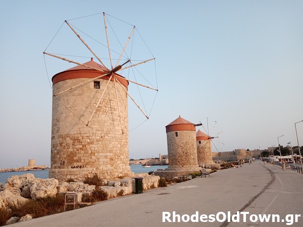 Three Windmills Mandraki Rhodes