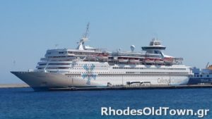 Celestyal Olympia Cruise Ship in Rhodes Port