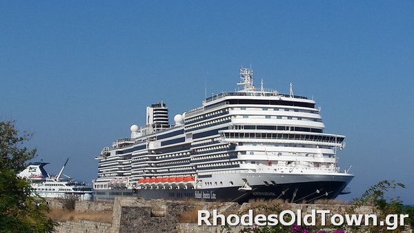 Cruise Ship Koningsdam at Rhodes Port