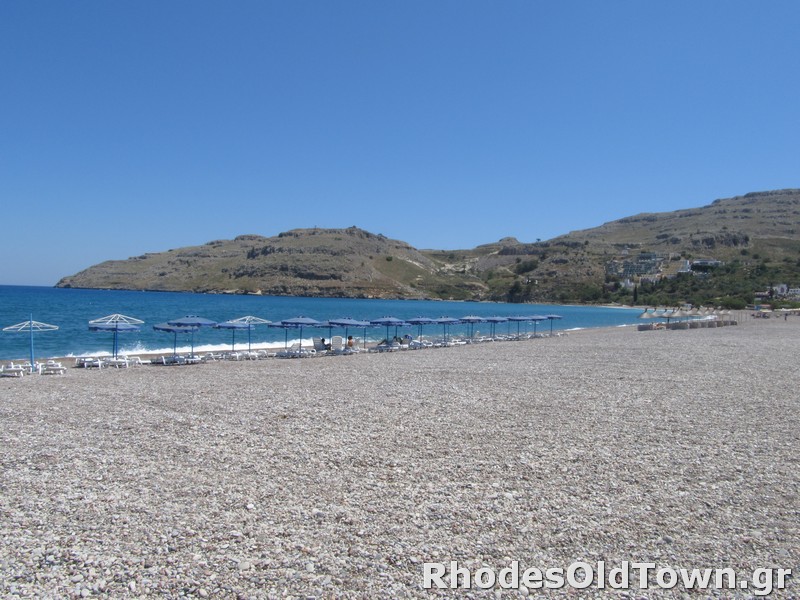 Parte di Spiaggia organizzata con lettini e ombrelloni