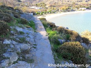 Path between Lindos Skala and Main beach